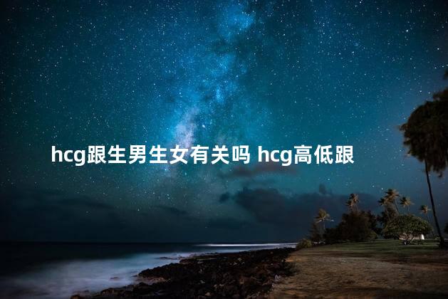 hcg跟生男生女有关吗 hcg高低跟生男生女有关